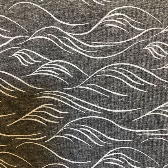 BEN SHERMAN - NWT - M Sz M - Wave Print Polo Shirt in Tonal Wave/Grey Heather - Picture 10 of 16